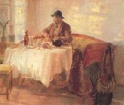 Anna Ancher Breakfast Before the Hunt (nn02) china oil painting reproduction